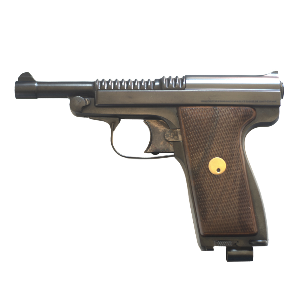 Pistolet semi automatique Manufrance Le Français type Armée 9mm long Browning 9x20mm