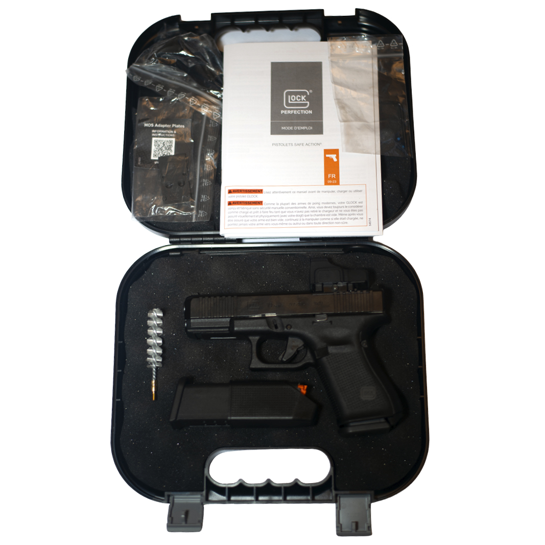 Pistolet semi automatique GLOCK 19 GEN 5 mos 9x19mm